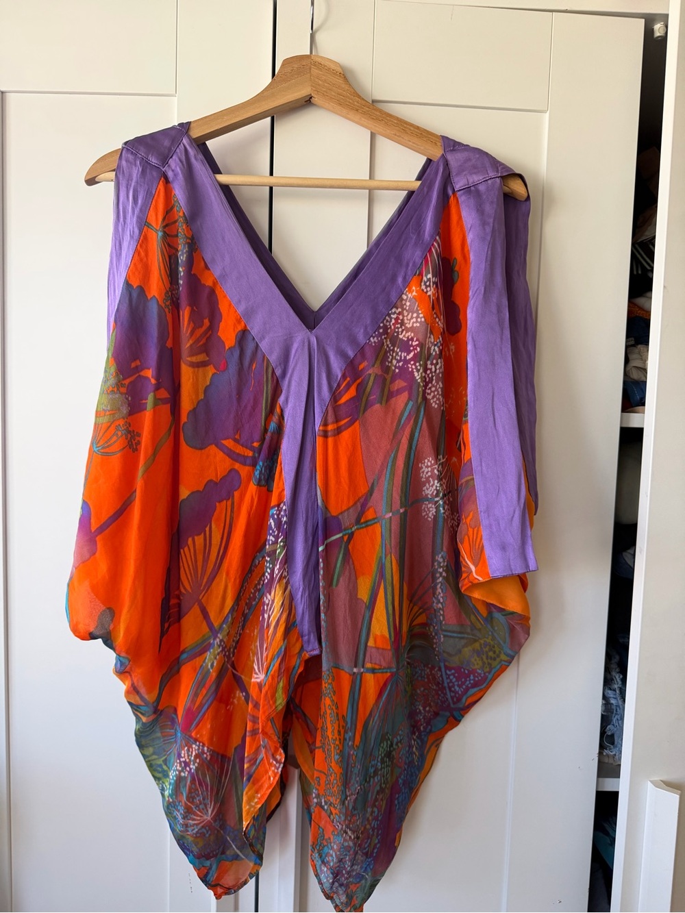 Flowy floral vacation top